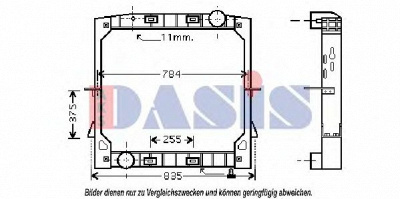 AKS DASIS 400011n -  Радиатор, охлаждение двигателя